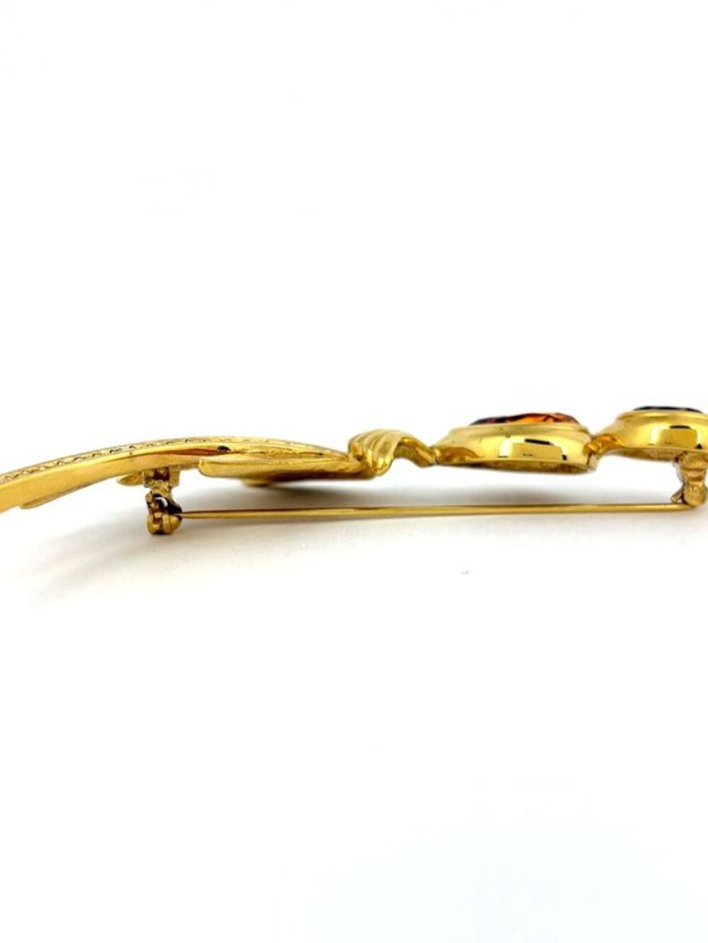 Dior Color Stone Brooch Rhinestone Gold - Picture 4 of 6